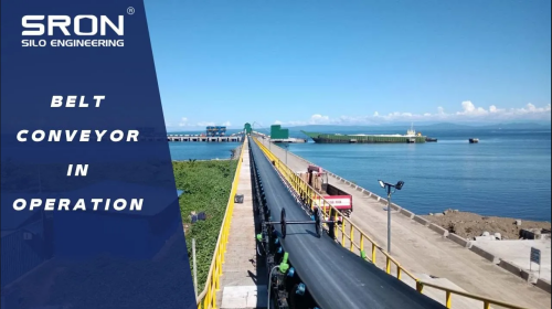 Belt Conveyor in Operation - SRON Silo Engineering
