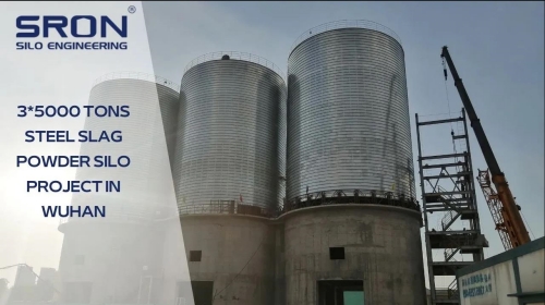(7) 3*5000 Tons Steel Slag Powder Silo Project in Wuhan