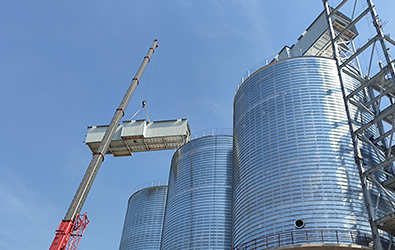 Construction of supporting steel structure