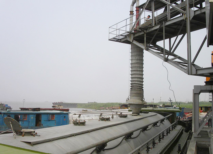 Spiral Ship Unloader Unloading System