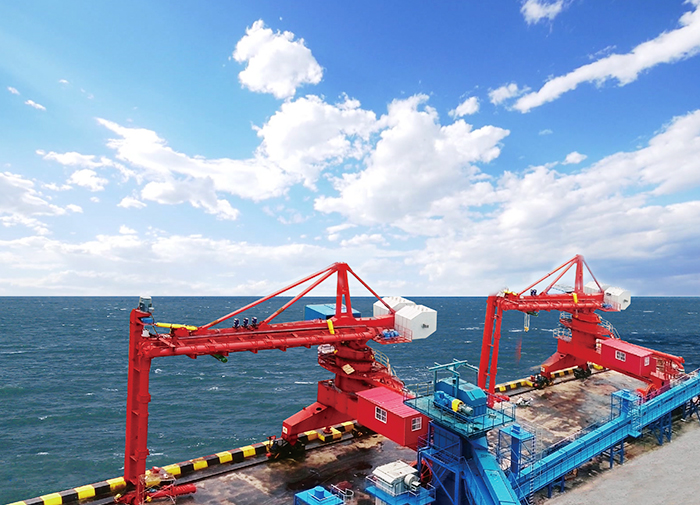 Spiral Ship Unloader Unloading System