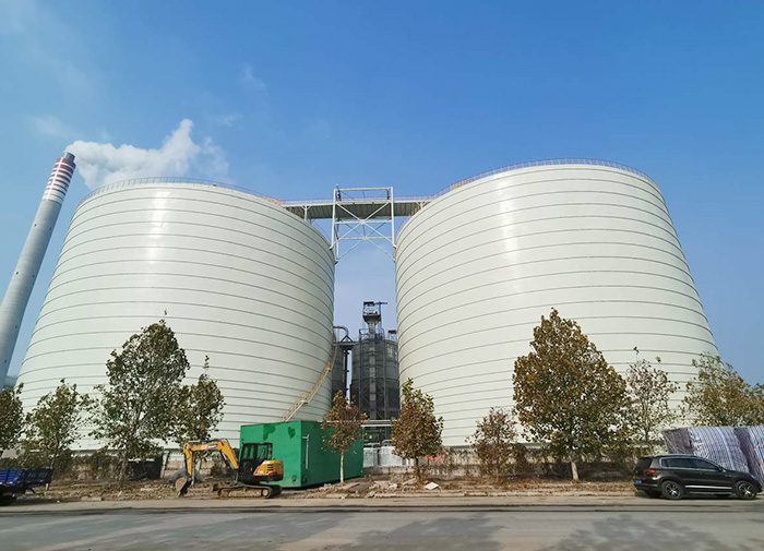 Pulverized coal steel silo