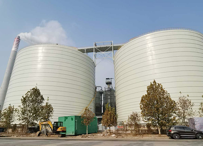 Pulverized coal steel silo