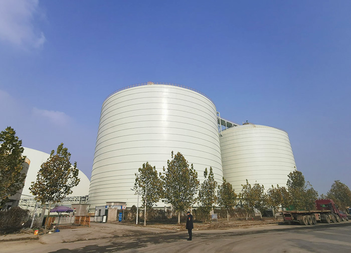 Pulverized coal steel silo