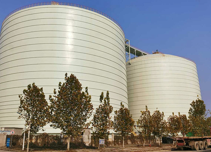 Pulverized coal steel silo