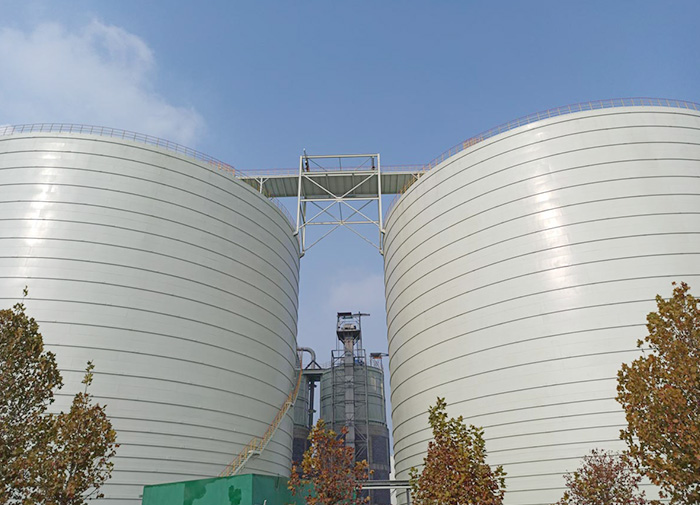 Pulverized coal steel silo