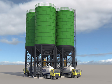 Small bolted steel silo